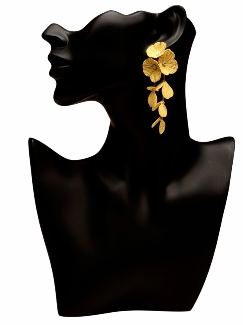 Flower Petal Statement Earrings